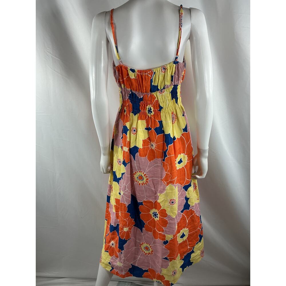 Rails 'Octavia' Yellow Elasticized Floral Midi-Dr… - image 3